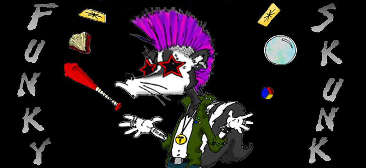 Welcome to the Funky Skunk on-line Shop Juggling Funky Skunk